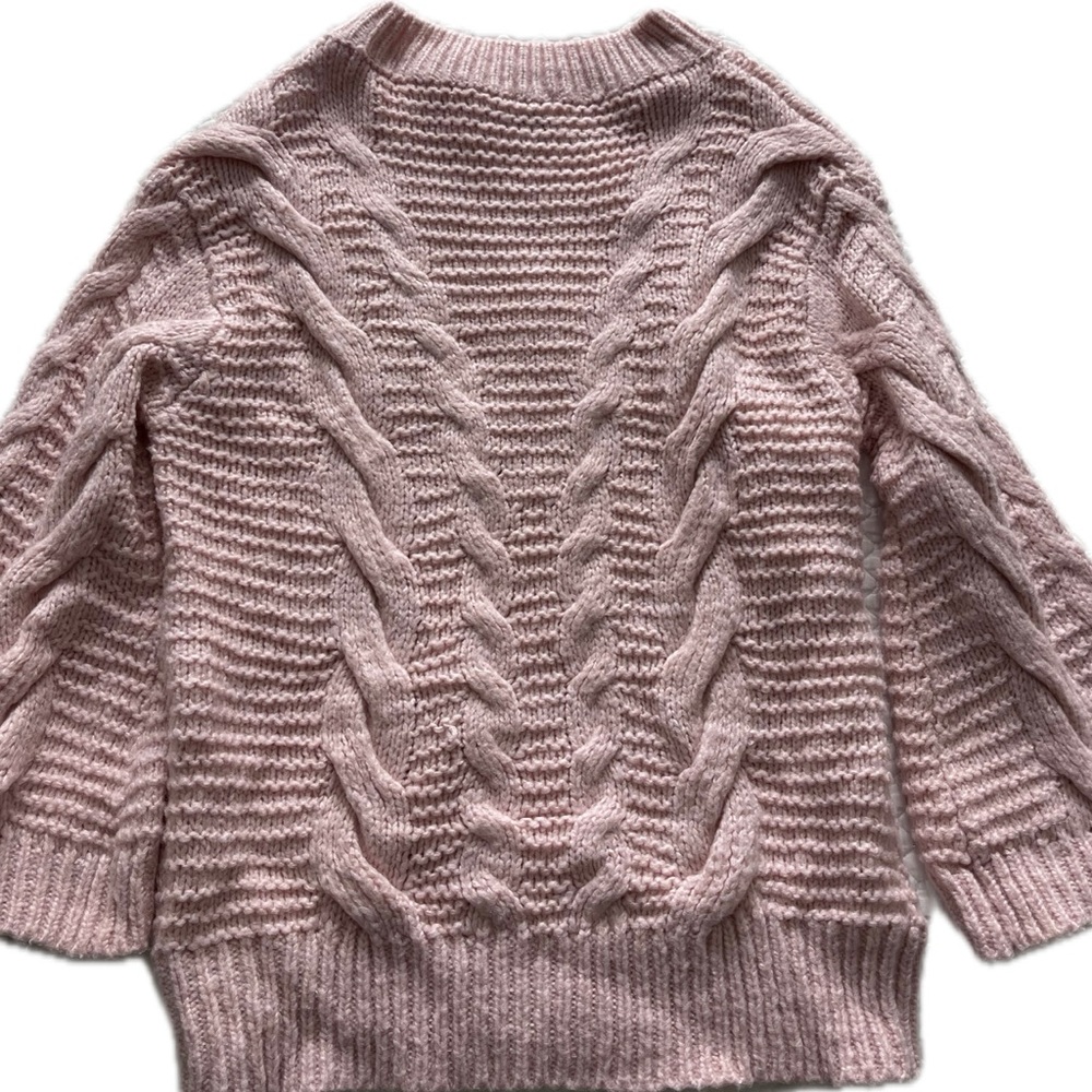Princess Polly Blush Cable Knit Sweater